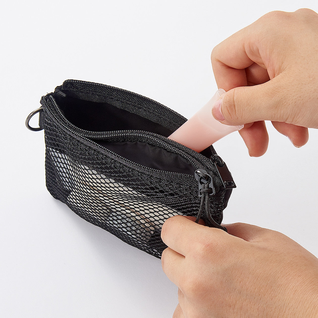 Buy MUJI Double Pocket Mesh Pouch Small