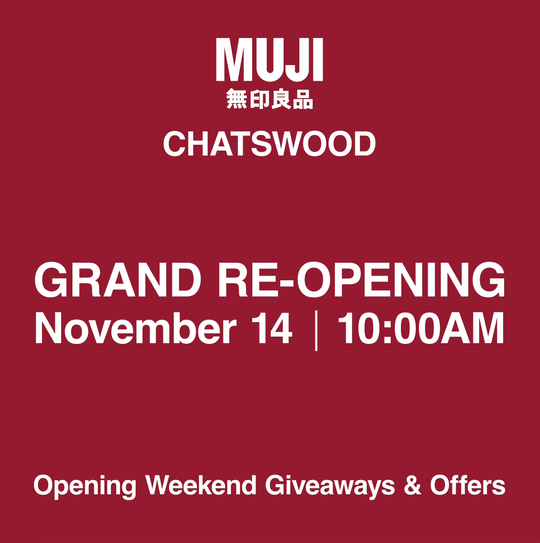 MUJI Chatswood—Grand Re-Opening