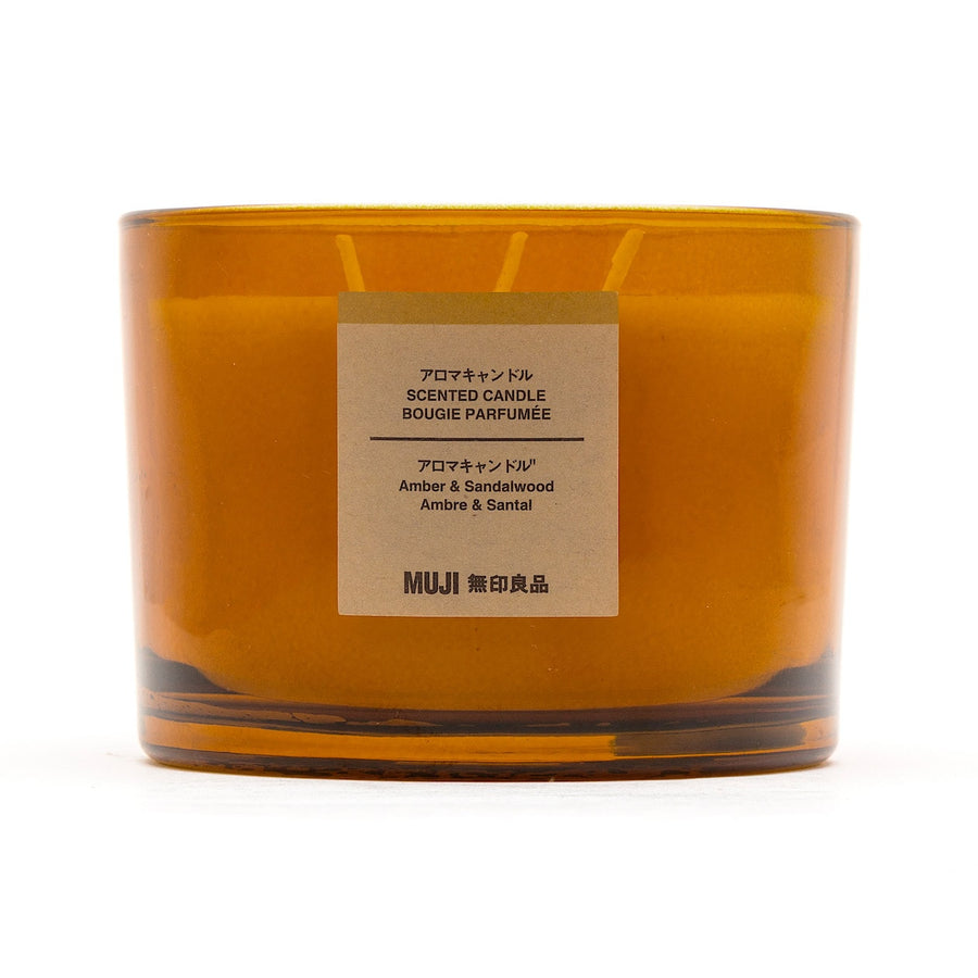 AMBER AND SANDALWOOD 3 WICK