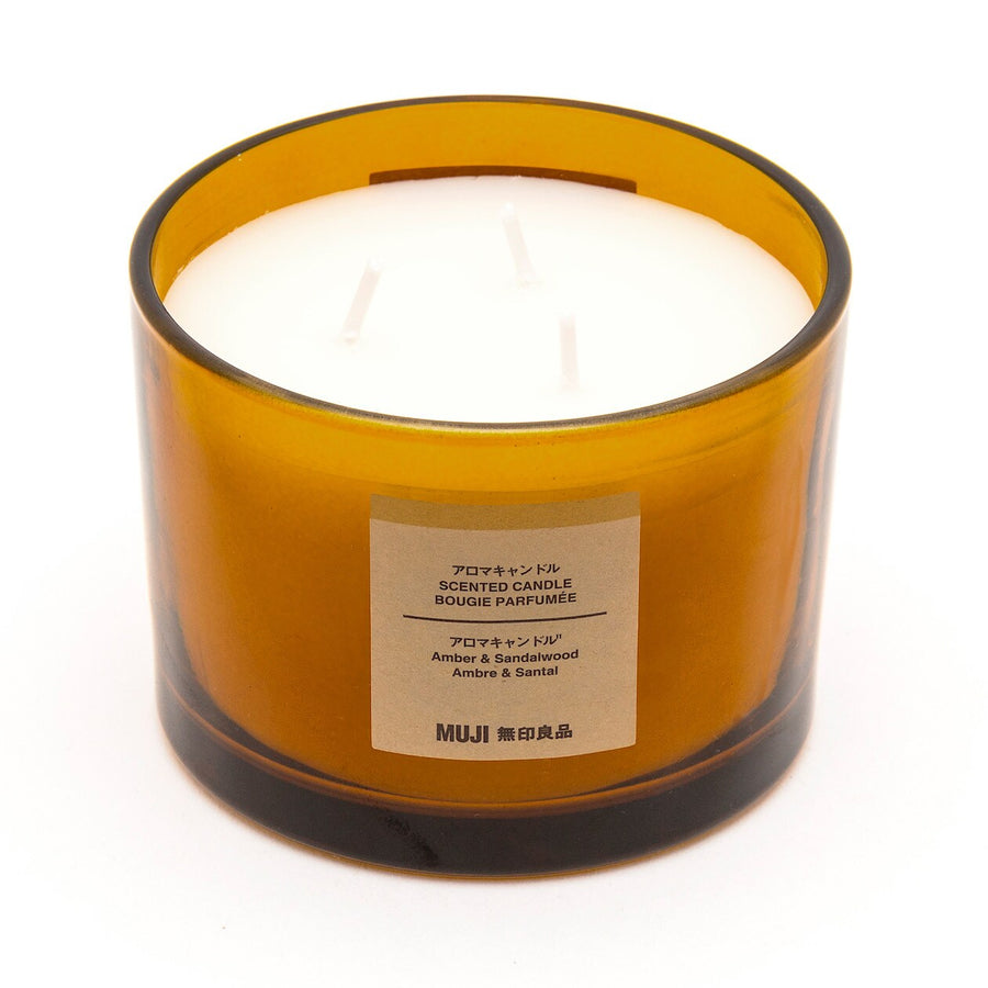 AMBER AND SANDALWOOD 3 WICK