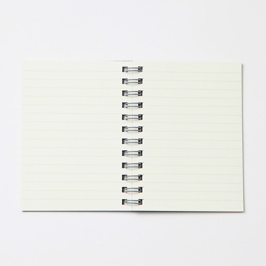 Recycled Paper Double Ring Notebook - A7 Lined