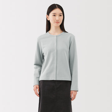 French Terry Sweatshirt Cardigan