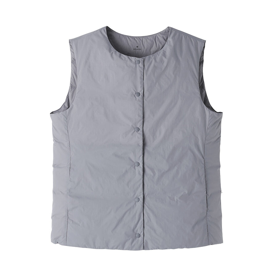 Buy MUJI Women's Lightweight Down Pocketable Collarless Vest
