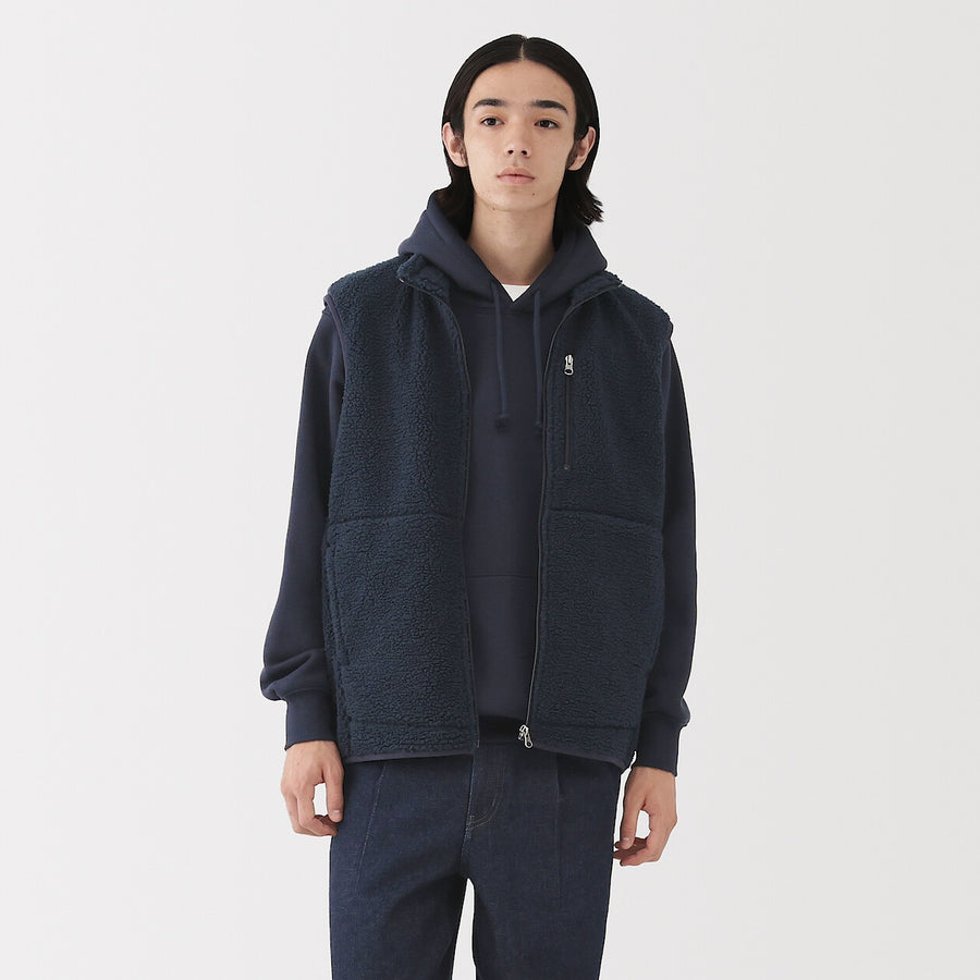 Buy MUJI Men's Boa Fleece Vest
