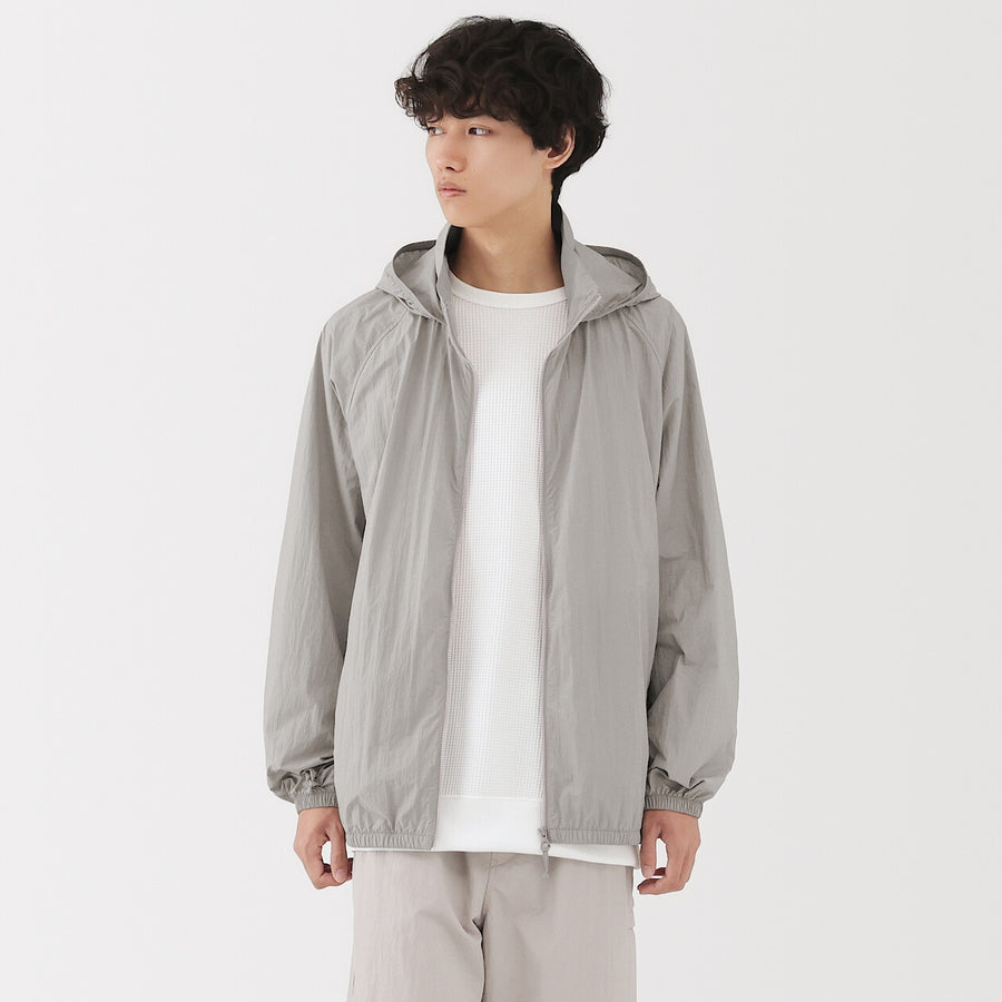 Buy MUJI Men's Water Repellent Pocketable Windbreaker
