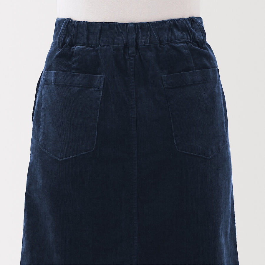 Buy MUJI Women's Stretch Corduroy Midi Skirt