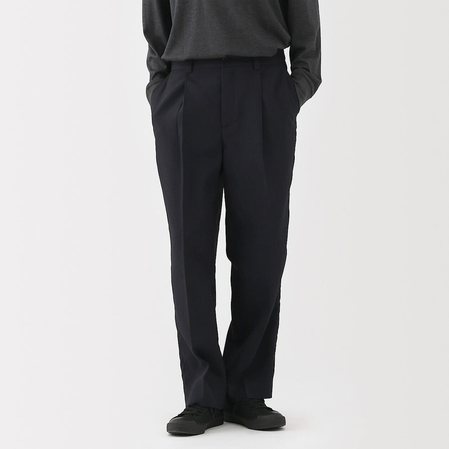 Buy MUJI Men's Tucked Wide Pants