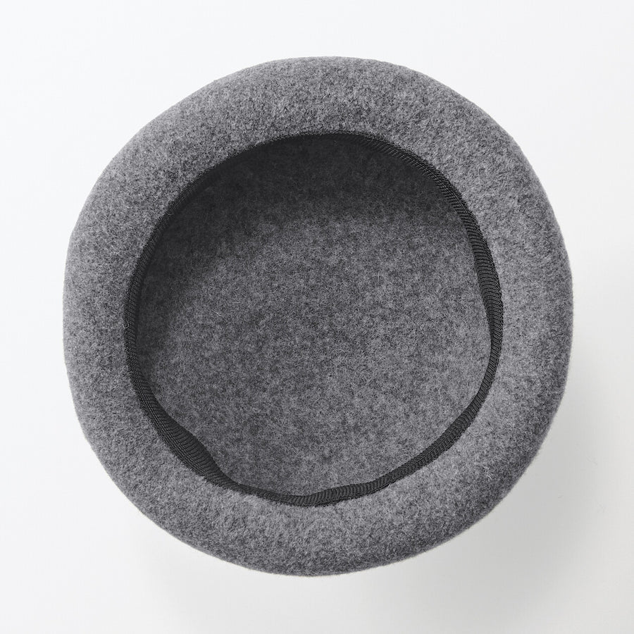 Hat Attack NEW Muji Charcoal Wool Beret Hat BRAND NEW Hat Wool Beret | Fall & Winter Accessories | MUJI USA main image 2