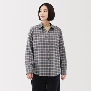 Double Brushed Flannel Long Sleeve Shirt