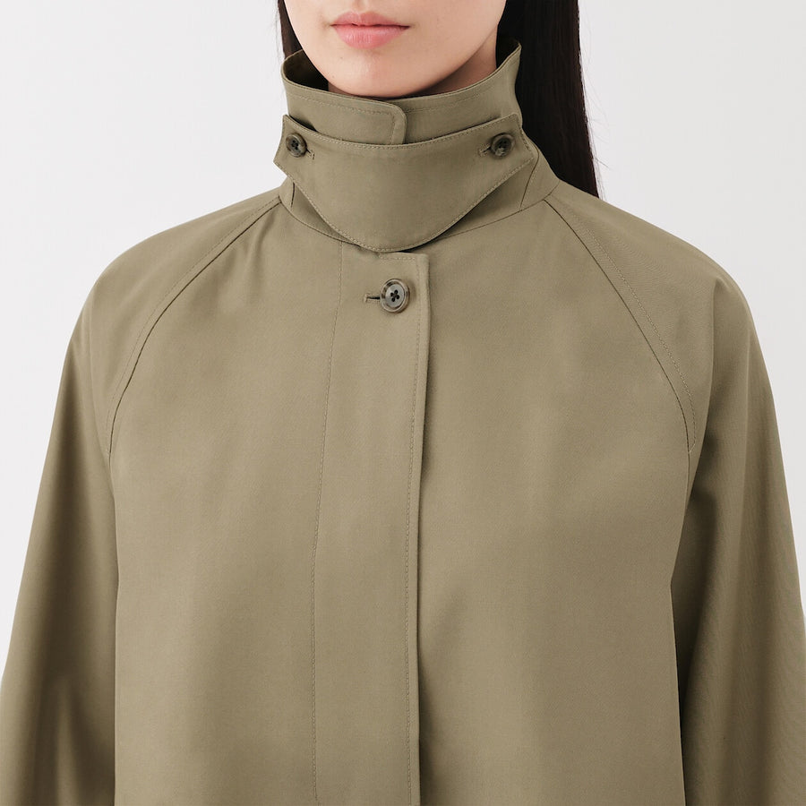 Buy MUJI Women's Water Repellent Soutien Collar Coat
