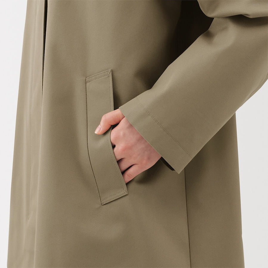 Buy MUJI Women's Water Repellent Soutien Collar Coat