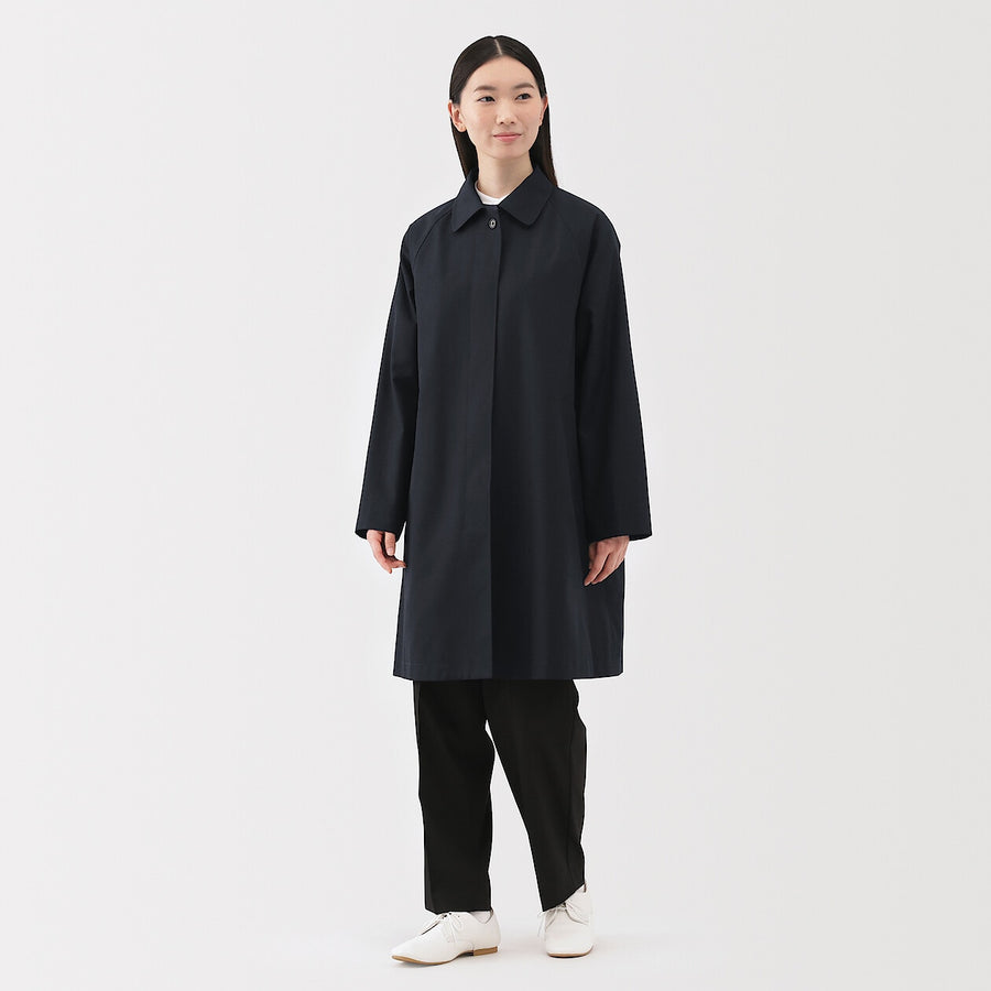 Buy MUJI Women's Water Repellent Soutien Collar Coat
