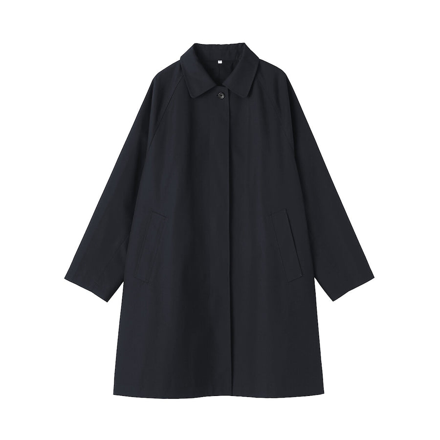 Buy MUJI Women's Water Repellent Soutien Collar Coat