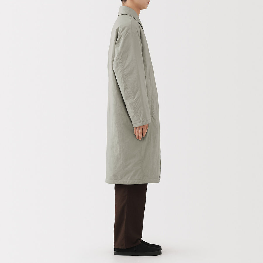 Buy MUJI Men's Padded Stand Fall Collar Coat
