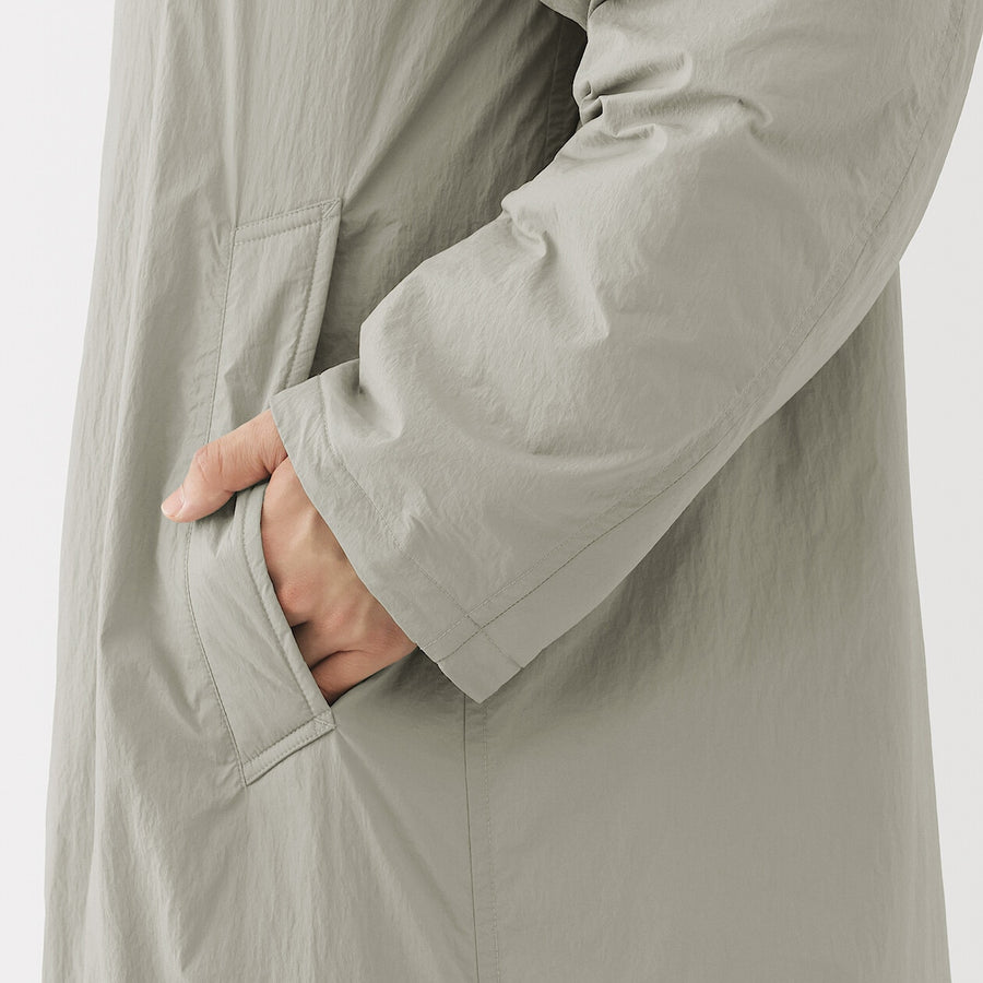 Buy MUJI Men's Padded Stand Fall Collar Coat