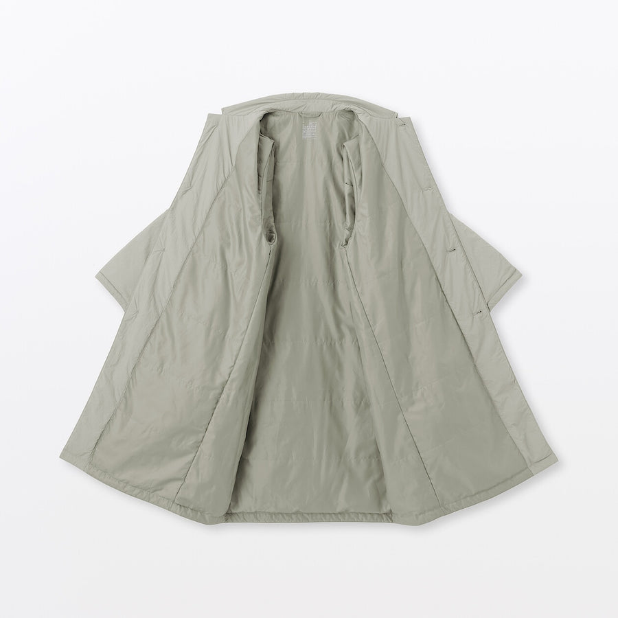 Buy MUJI Men's Padded Stand Fall Collar Coat