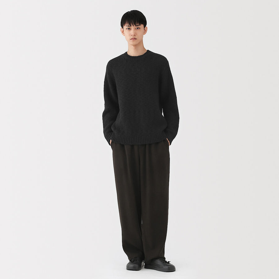 Buy MUJI Men's Merino Wool Low-Gauge Crewneck Sweater