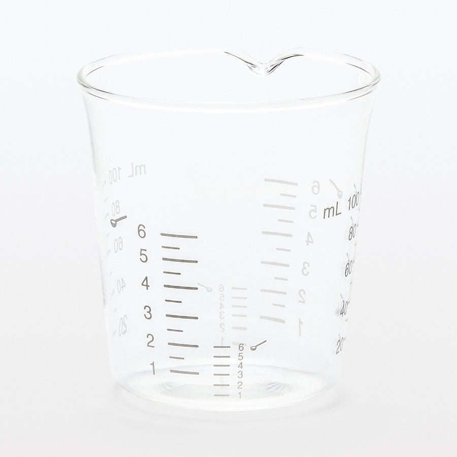 Heatproof glass Measuring cup W/table/teaspoon marks