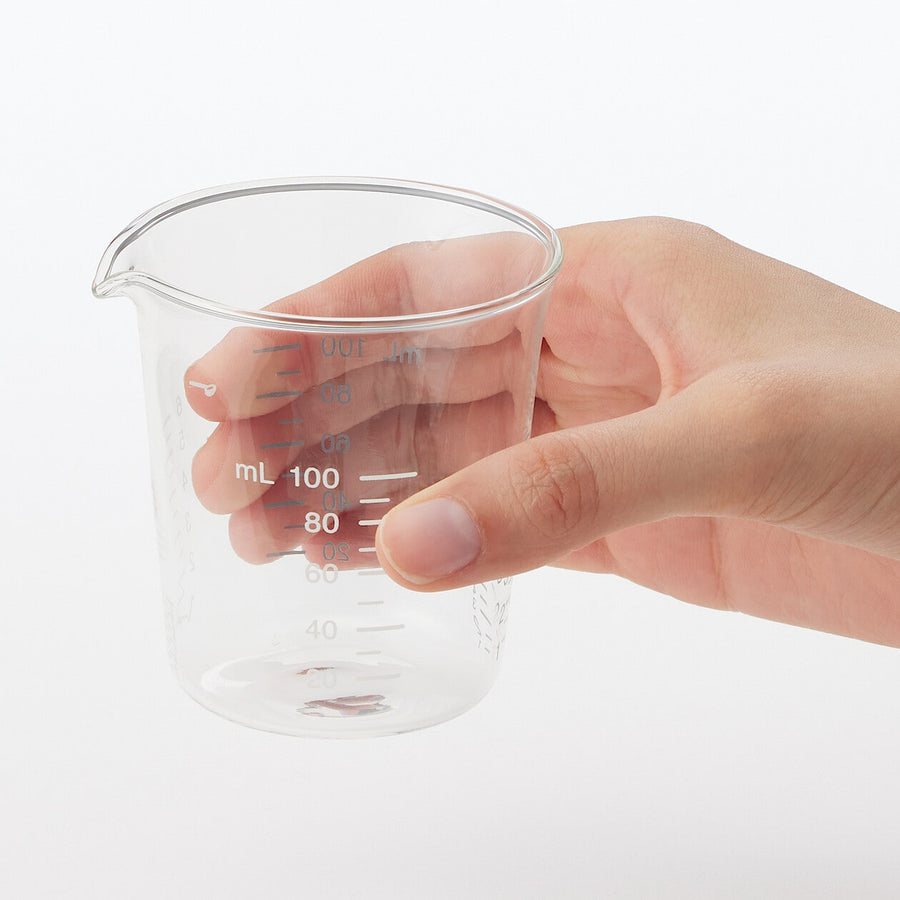Heatproof glass Measuring cup W/table/teaspoon marks