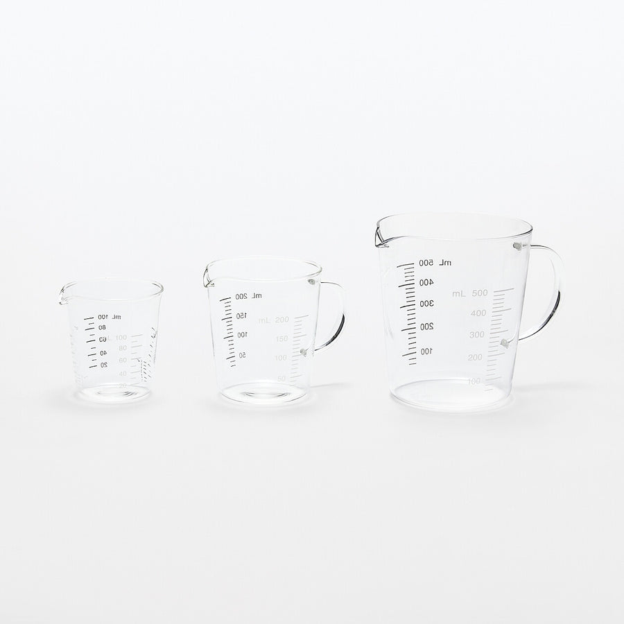 Heatproof glass Measuring cup W/table/teaspoon marks