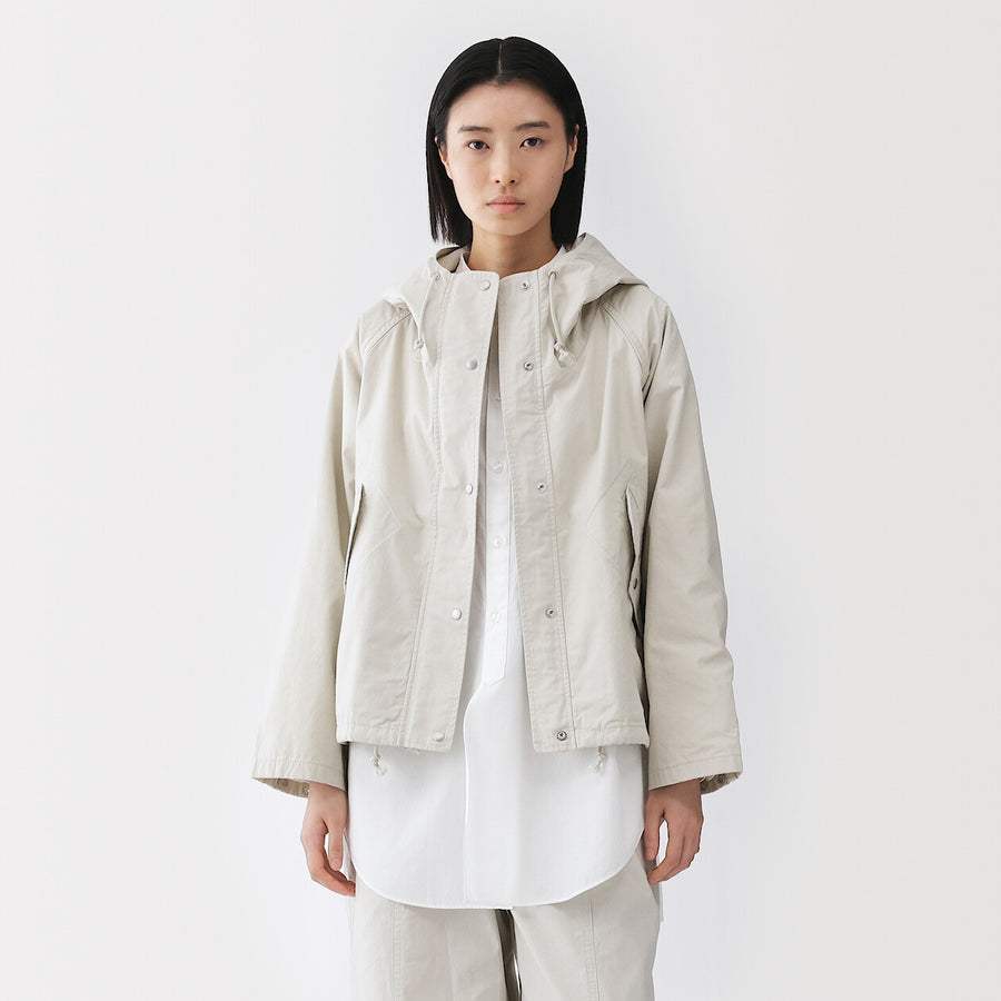 Buy MUJI Women's Cotton Light Canvas Hooded Blouson