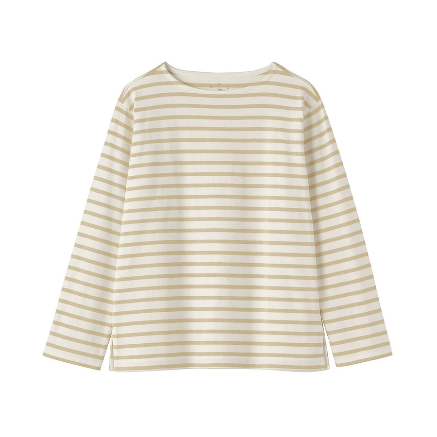 Buy MUJI Women's Heavyweight Boatneck Long Sleeve T-Shirt