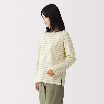 Heavyweight Boatneck Long Sleeve T-Shirt