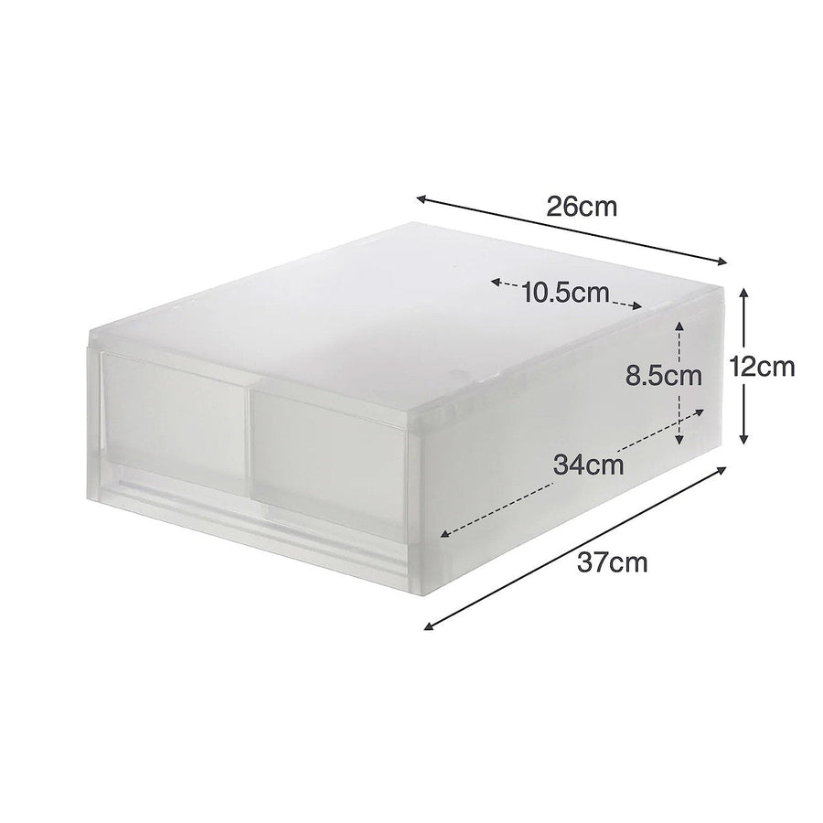 Polypropylene Storage Case - Shallow (2 Drawers)