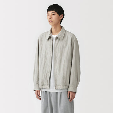 Water Repellent Zip-Up Blouson