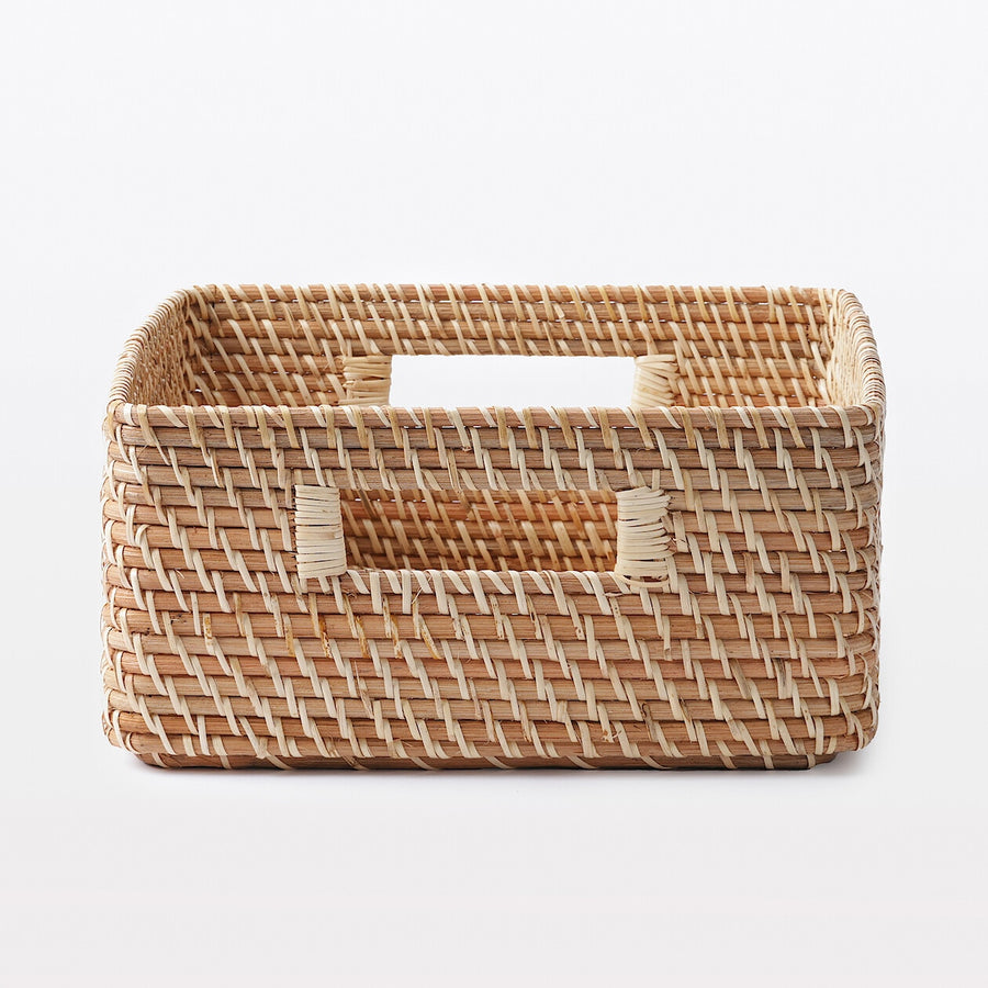 Stackable Rattan Square Basket - Medium