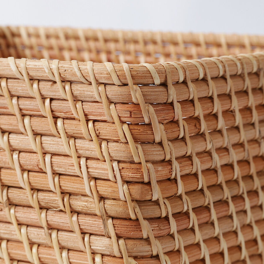 Stackable Rattan Square Basket - Medium