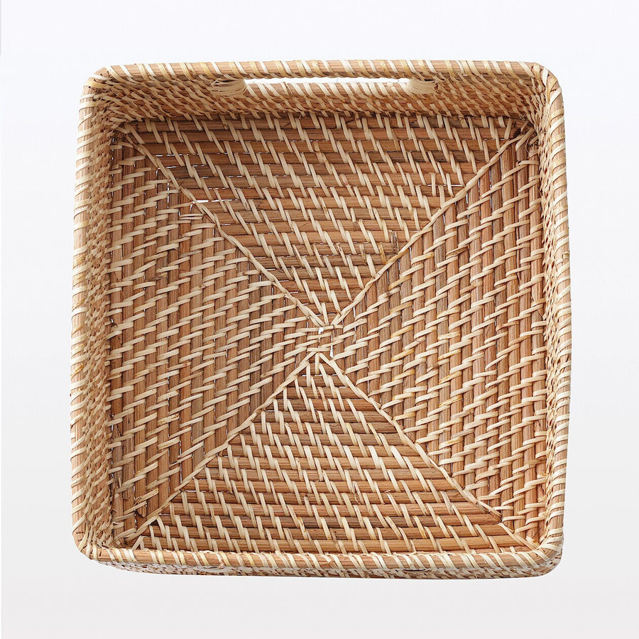 Stackable Rattan Square Basket - Medium