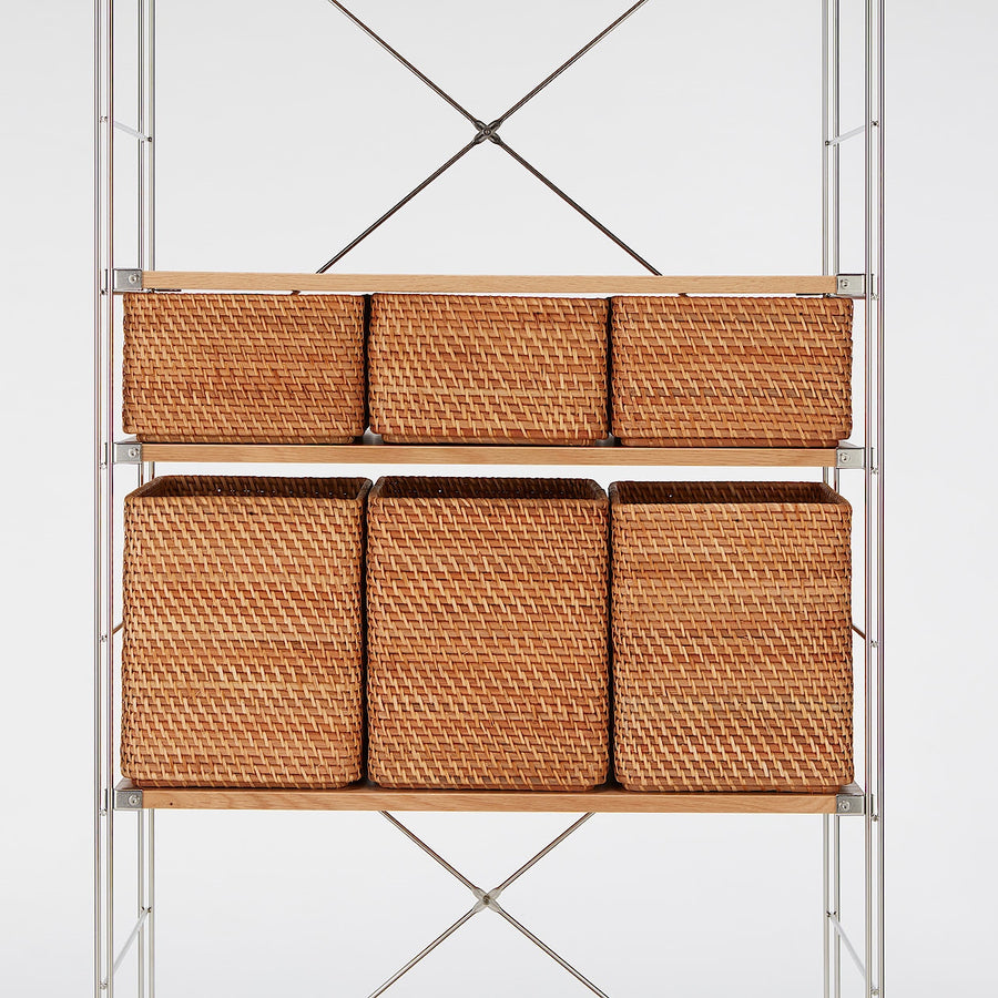 Stackable Rattan Basket - Rectangular