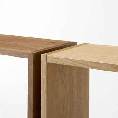 STACKING SHELF SET / 2 SHELVES / OAK