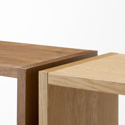 STACKING SHELF SET / 5 SHELVES / OAK