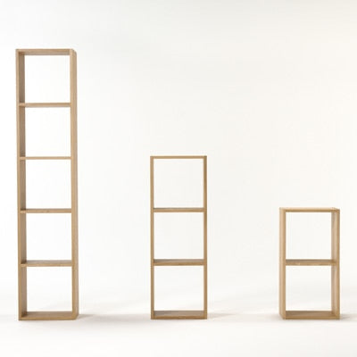 STACKING SHELF SET / 5 SHELVES / OAK