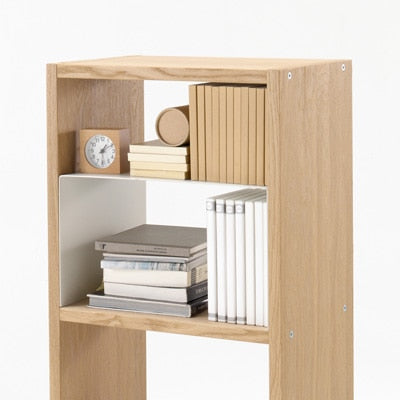STACKING SHELF SET / 5 SHELVES / OAK