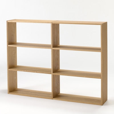 STACKING SHELF SET / WIDE TYPE / 3 SHELVES / OAK
