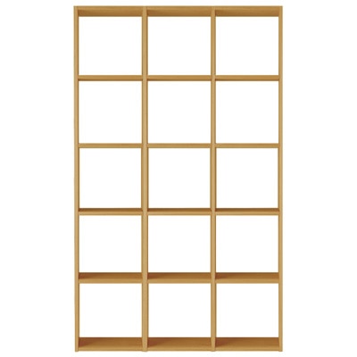 STACKING SHELF SET / 5 SHELVES / 3 COMPARTMENTS / OAK