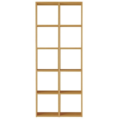 STACKING SHELF SET / 5 SHELVES / 2 COMPARTMENTS / OAK