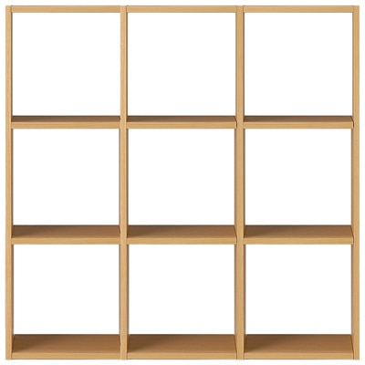 STACKING SHELF SET / 3 SHELVES / 3 COMPARTMENTS / OAK