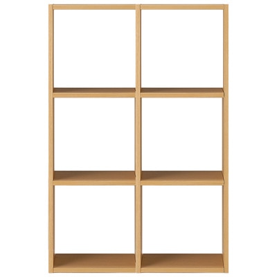 STACKING SHELF SET / 3 SHELVES / 2 COMPARTMENTS / OAK