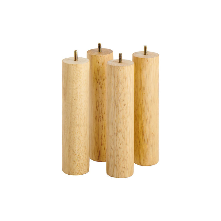 Wooden bed frame leg / 26CM / NATURAL  (M8)