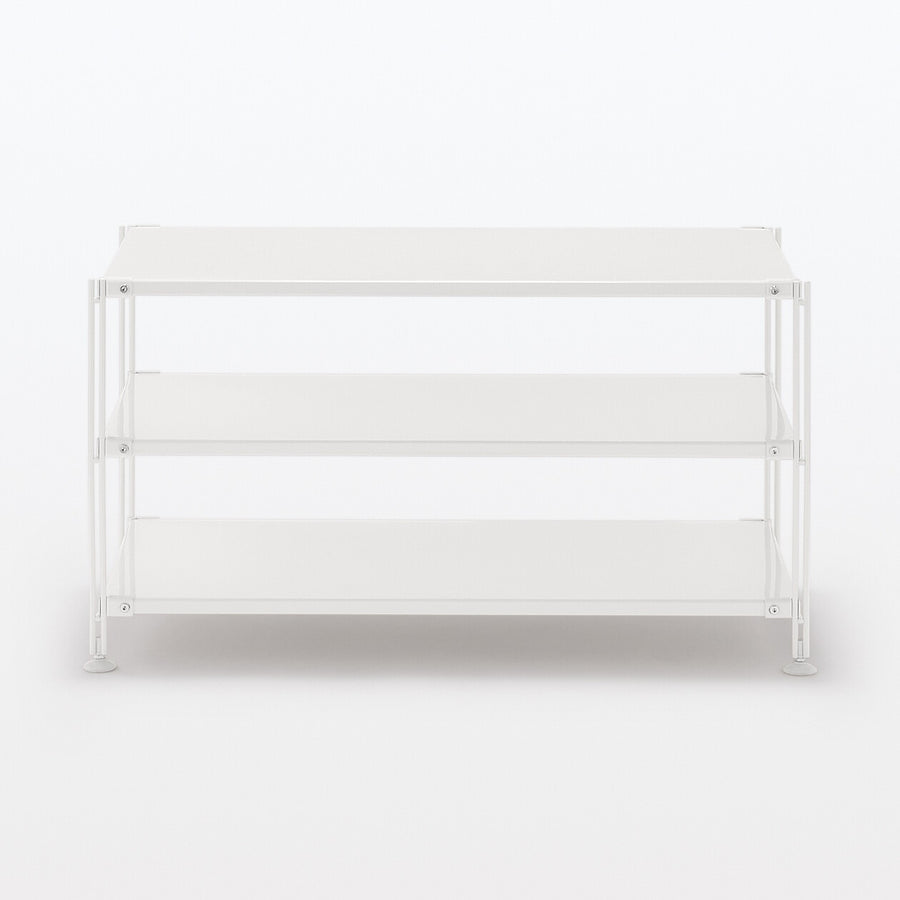 Steel unit shelf Steel shelf set Wide Mini Light grey