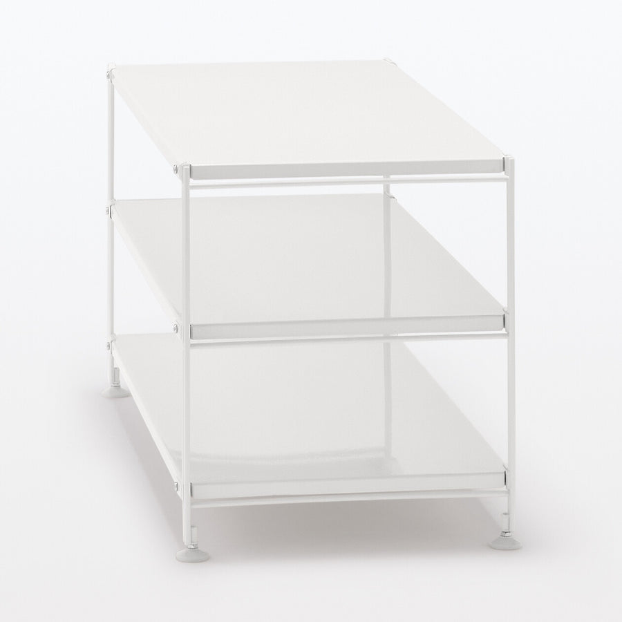 Steel unit shelf Steel shelf set Wide Mini Light grey