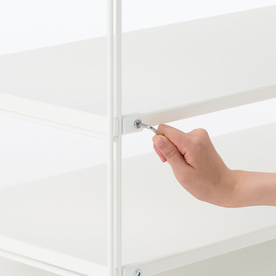 Steel unit shelf Steel shelf set Wide Mini Light grey