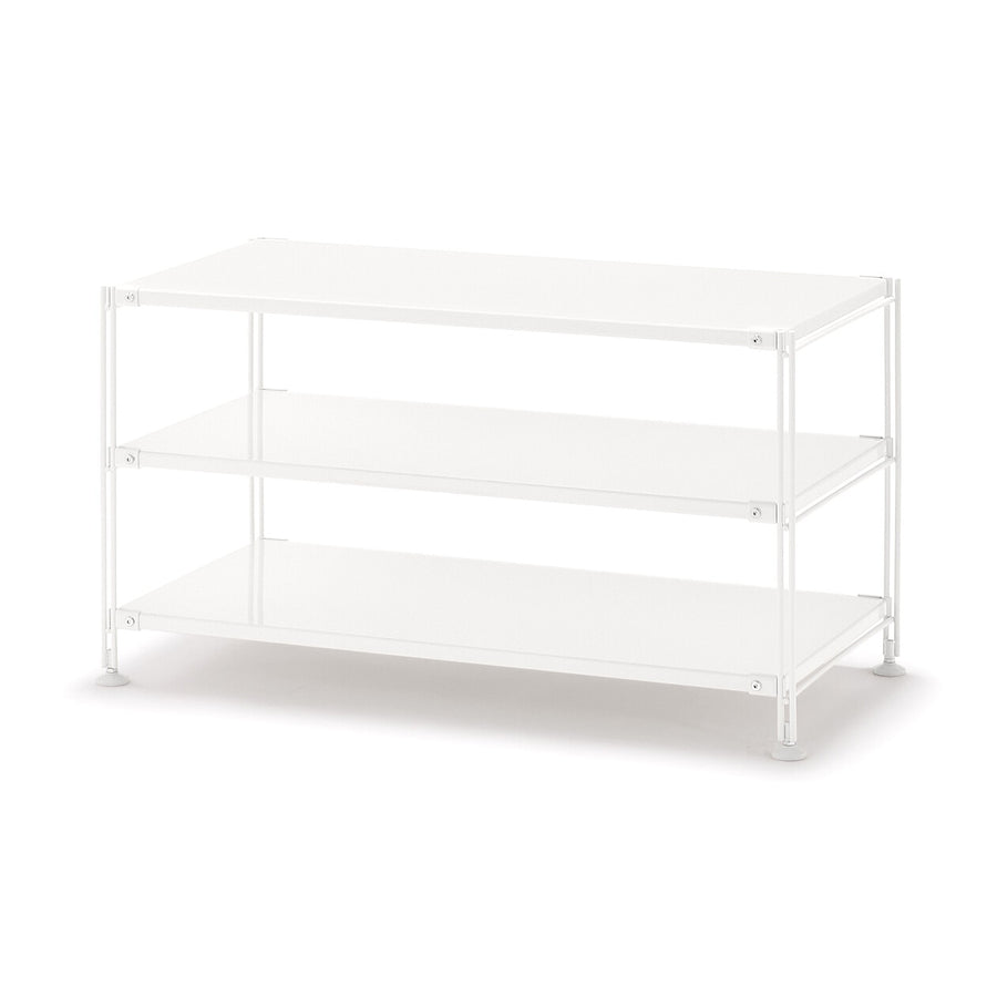 Steel unit shelf Steel shelf set Wide Mini Light grey