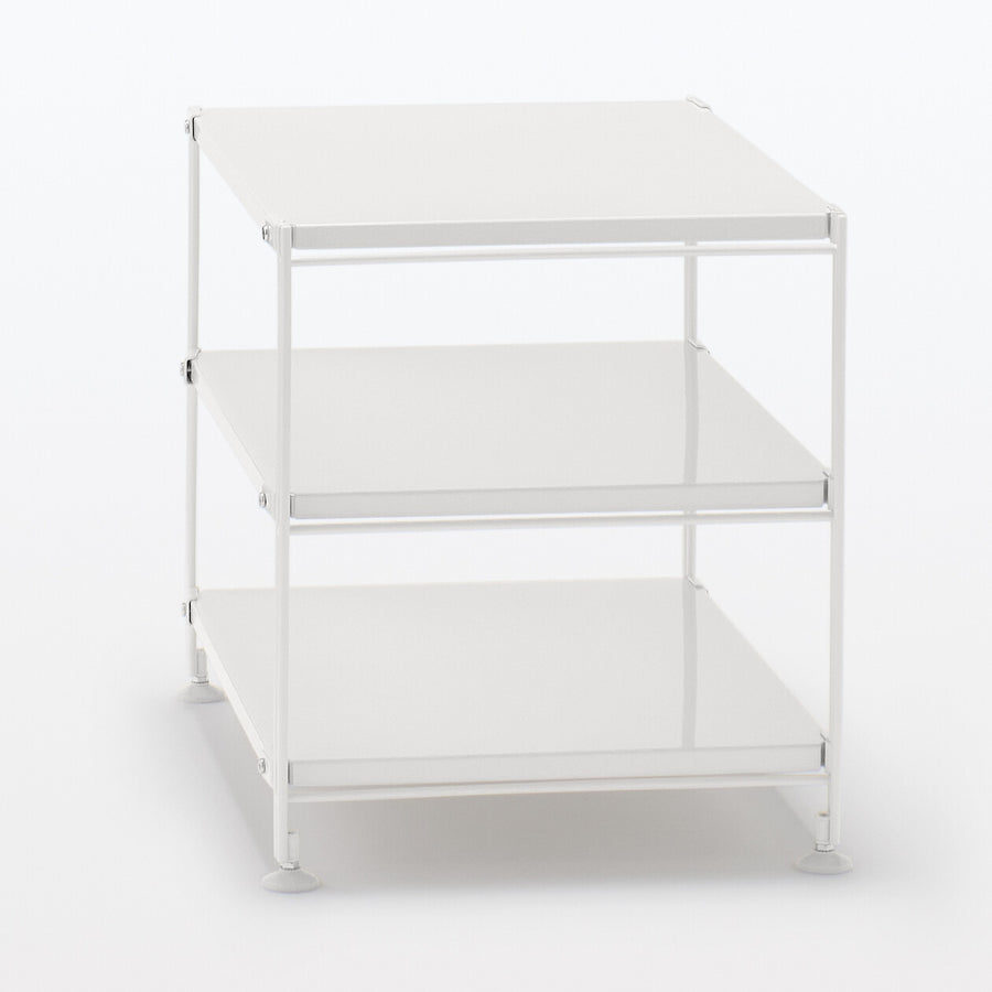 Steel unit shelf Steel shelf set Mini Light grey
