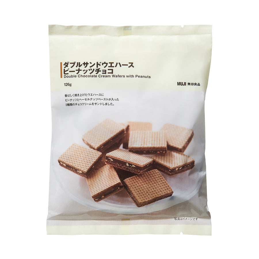 Double Sandwich Wafers Peanut Choc