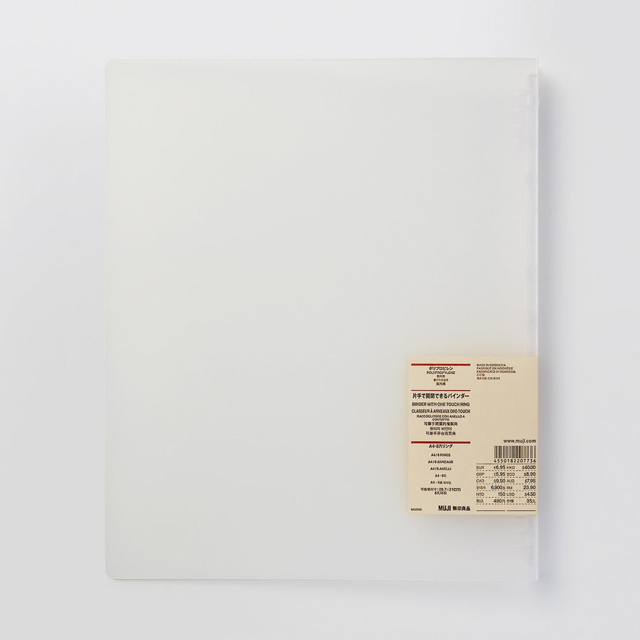 Polypropylene Binder With One Touch Ring